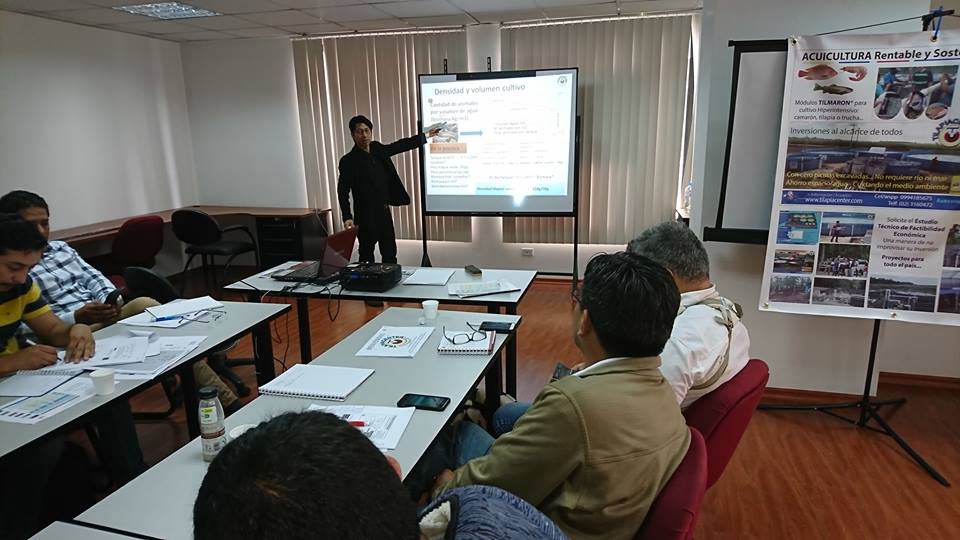 Curso de tecnología de camarón y tilapia