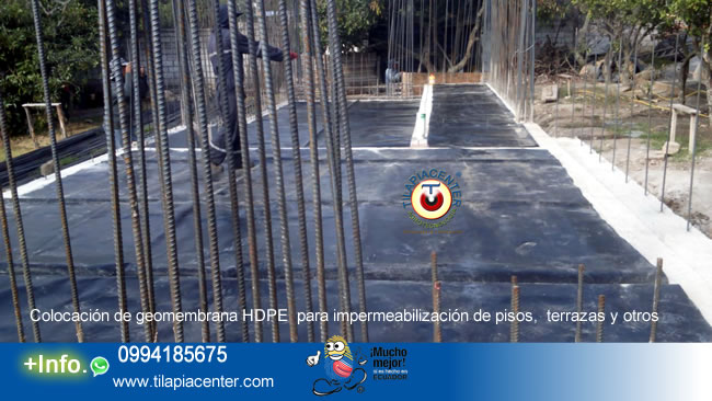 Venta en instalación de geomembrana