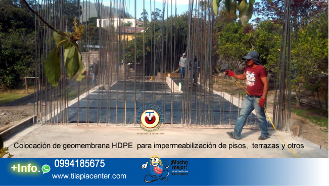 Venta en instalación de geomembrana